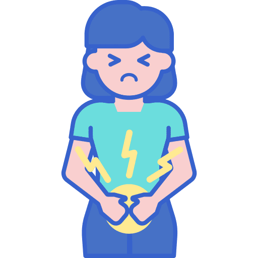 Menstrual pain period pain healthcare and medical icon