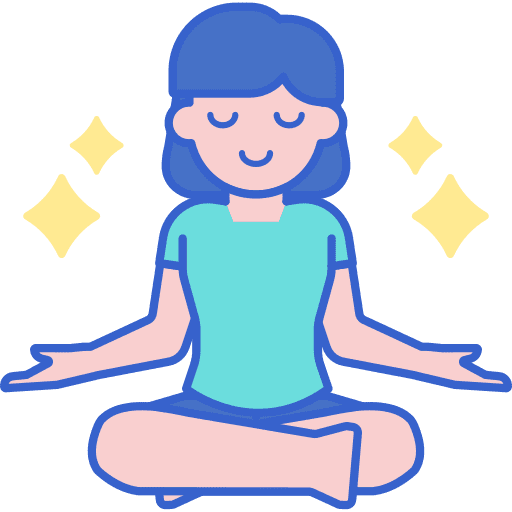 Yoga meditation yoga healthcare and medical icon