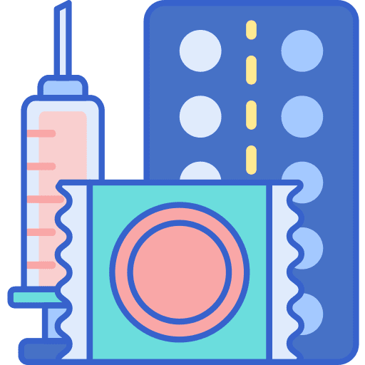 Birth control preservative prescription condom icon