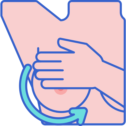 Breast solidarity signs healthcare and medical icon