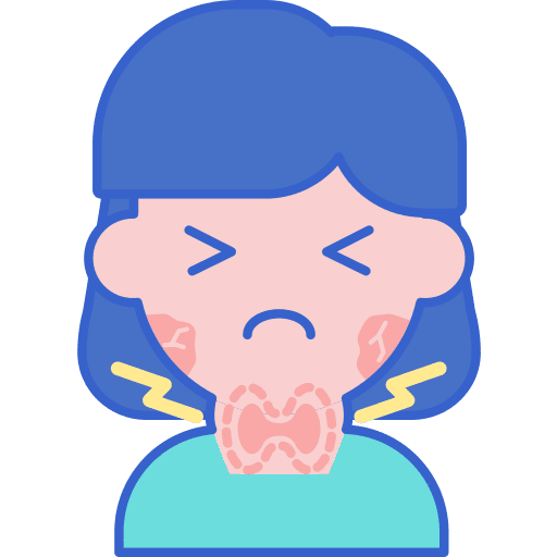 Hashimotos thyroiditis pain hashimotos thyroiditis medical icon