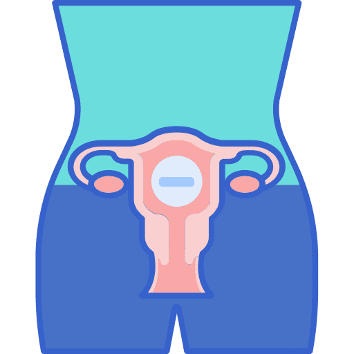 Infertility woman sterile medical icon