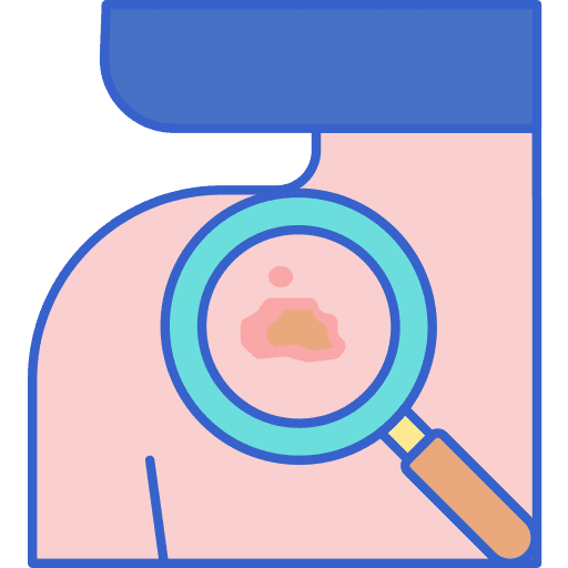 Skin back healthcare and medical skin icon