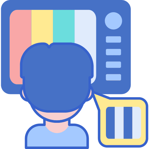 Colorblind colors colorblind disease icon