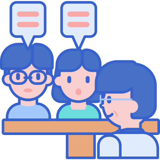 Couple counseling psychologist speech bubble people icon