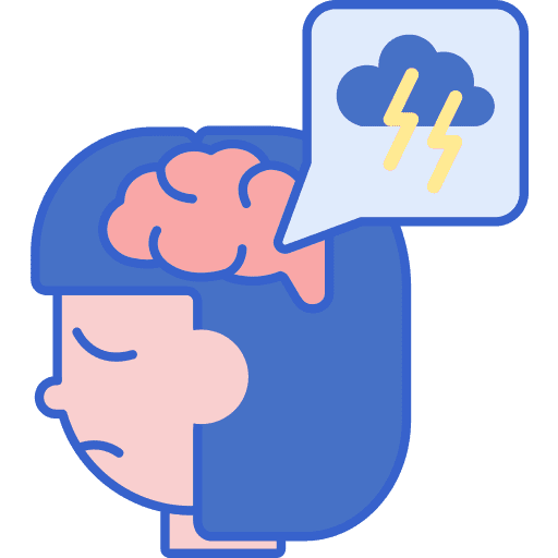 Depression tension mental anxiety icon