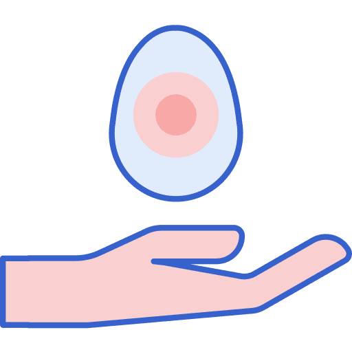Egg donation donate healthcare medicine icon