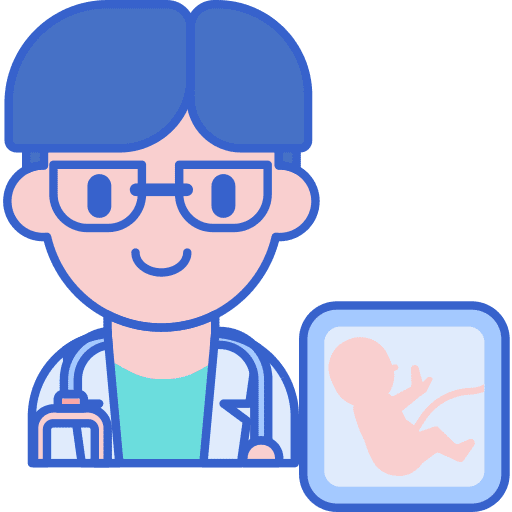 Gynecologist medical user gynecologist icon