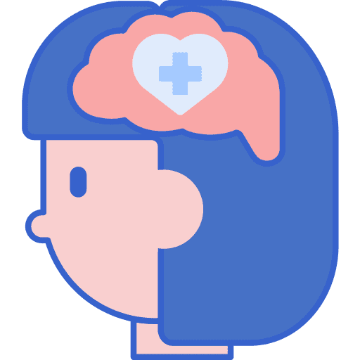 Mental health people girl healthcare and medical icon