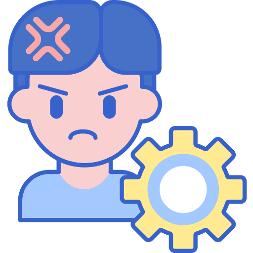 Anger mind healthcare and medical thinking icon