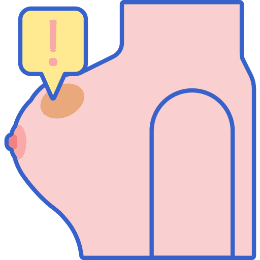 Breast lump healthcare and medical healthcare cancer icon