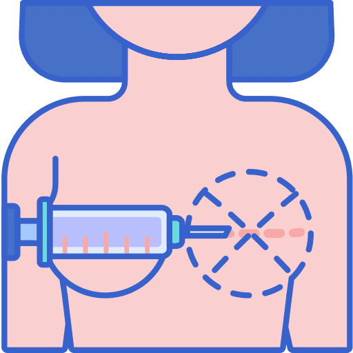 Breast reconstruction healthcare breast cancer medical icon