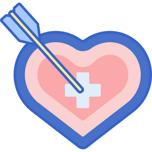 Health heart healthcare and medical goal icon