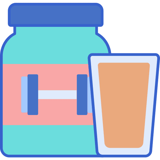 Protein shake protein tools and utensils workout icon