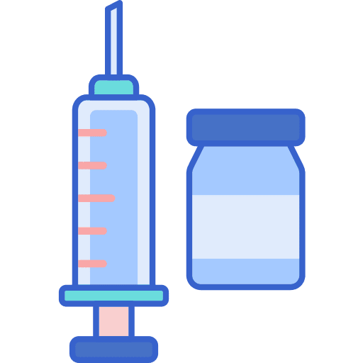 Vaccination healthcare and medical tool vaccination icon