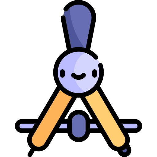 Compass compass maths circular icon