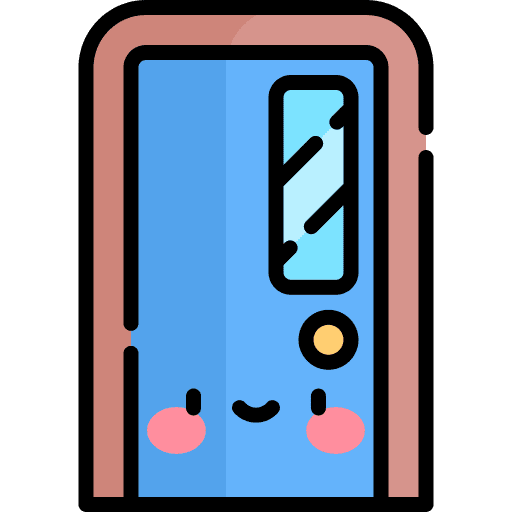 Door classroom school furniture and household icon