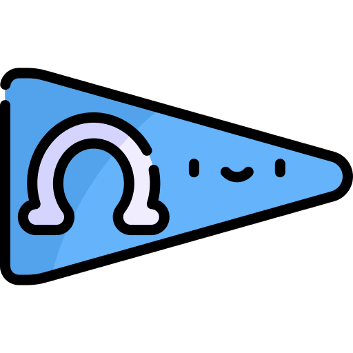 Flag education college flag icon