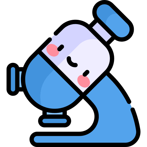 Microscope scientific medical laboratory electronics icon