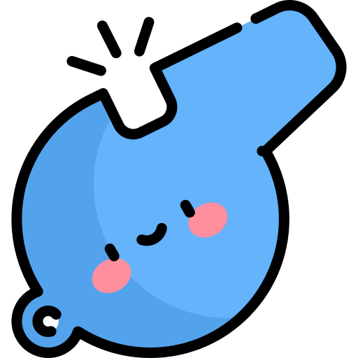 Whistle referee musical instrument tool icon