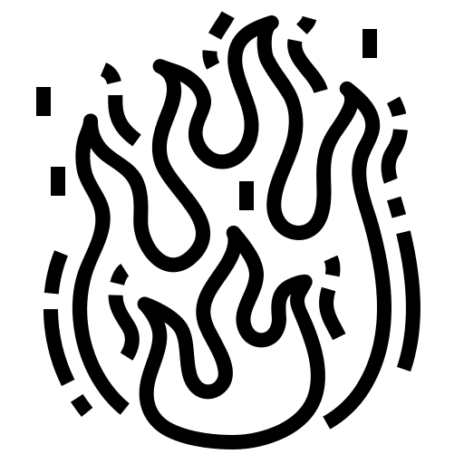 Fire horoscope element shapes and symbols icon Fire horoscope element shapes and symbols icon