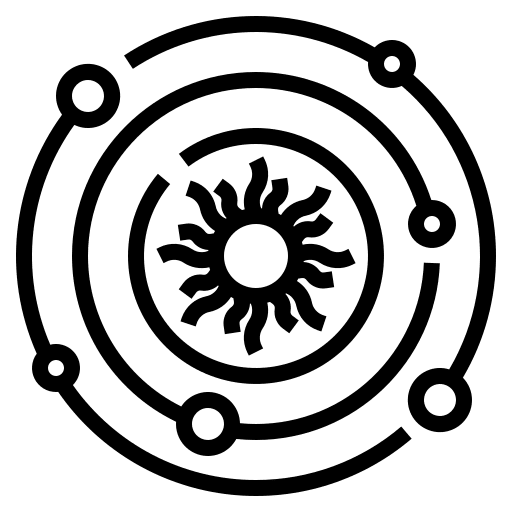 Solar system nature orbit sun icon Solar system nature orbit sun icon