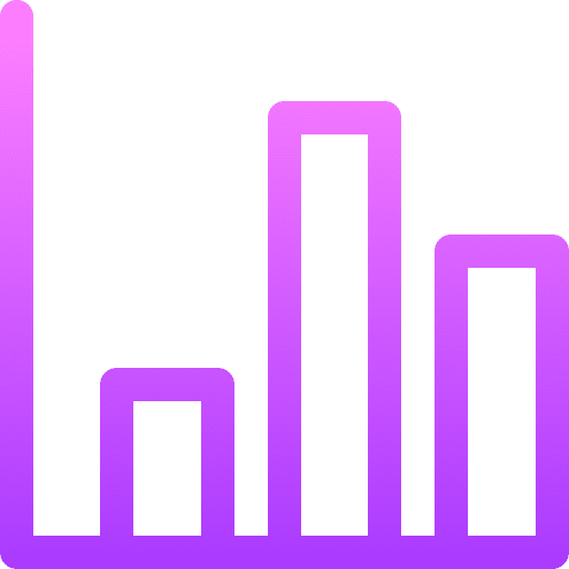 Line bars line bars bar graph bar lines icon