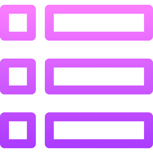 Menu ui list open menu icon