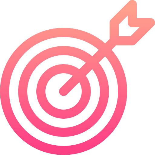 Target marketing challenge goal icon