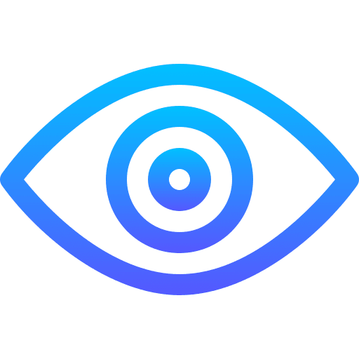 Eye view interface seen icon Eye view interface seen icon