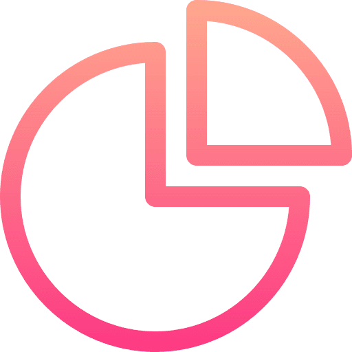 Pie chart ui marketing business icon Pie chart ui marketing business icon