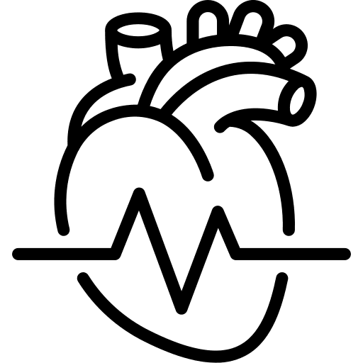 Heartbeat healthcare and medical heartbeat heart rate icon