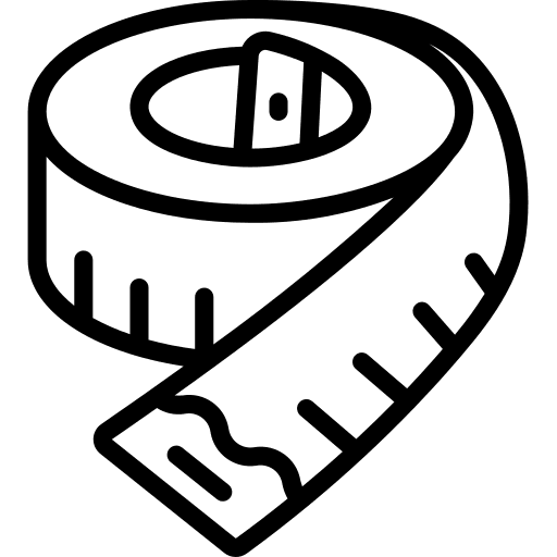 Tape measure measuring tape sports and competition measure icon