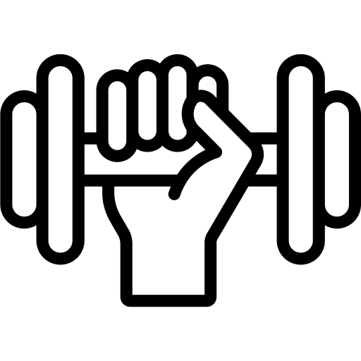 Weightlifting weights sports exercise icon