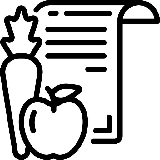 Diet diet planing apple icon