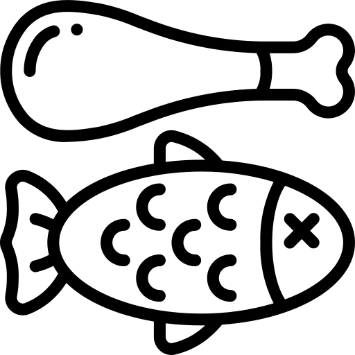 Meat food food and restaurant chicken icon