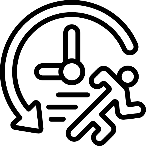 Running man running man time schedule icon