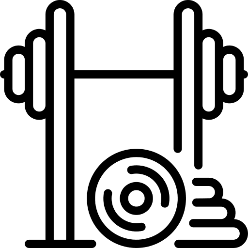 Weightlift sports and competition gym weightlifting icon