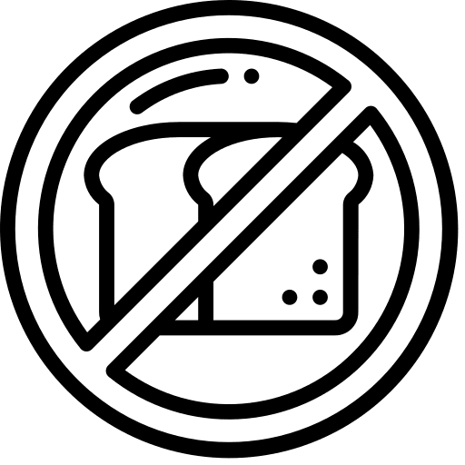 Bread wheat diet healthcare and medical icon