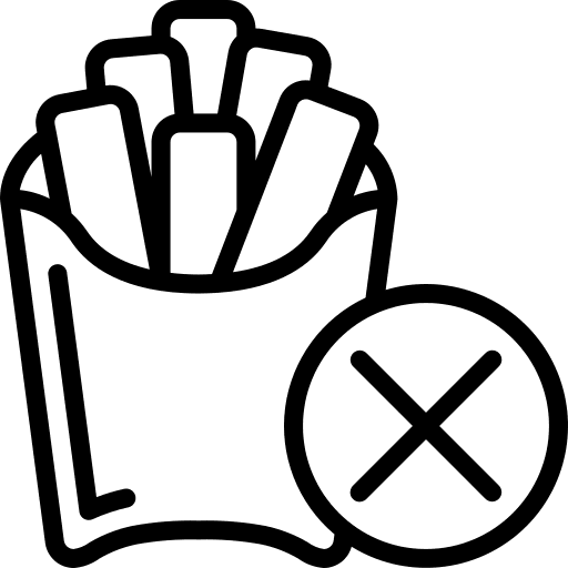 French fries diet junk food food and restaurant icon