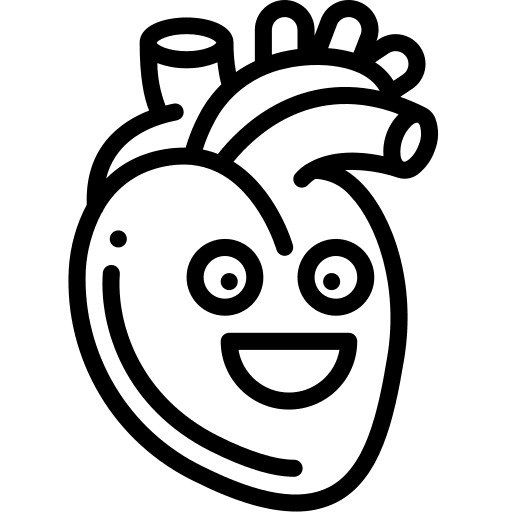 Heart healthcare and medical strong heart icon