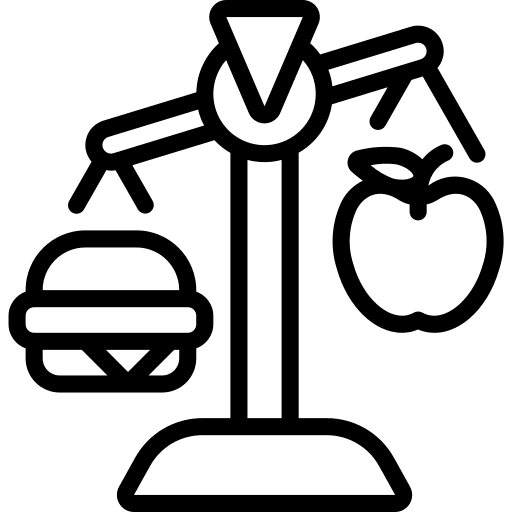 Scales scales healthcare and medical balance icon