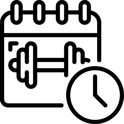 Training gym dumbell training icon