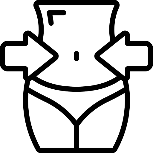 Waist fit thin waist icon