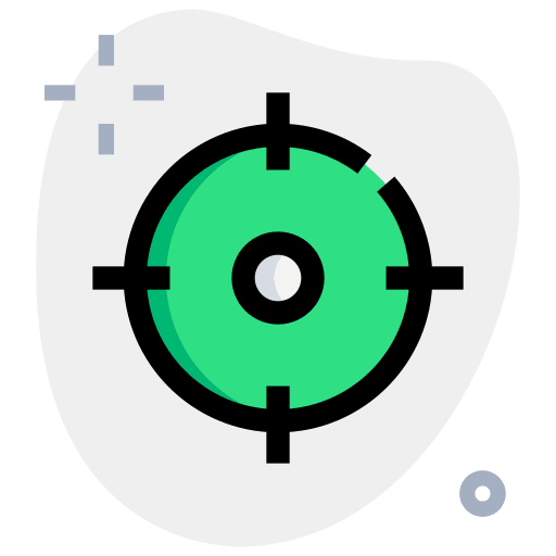 Aim shot target define icon