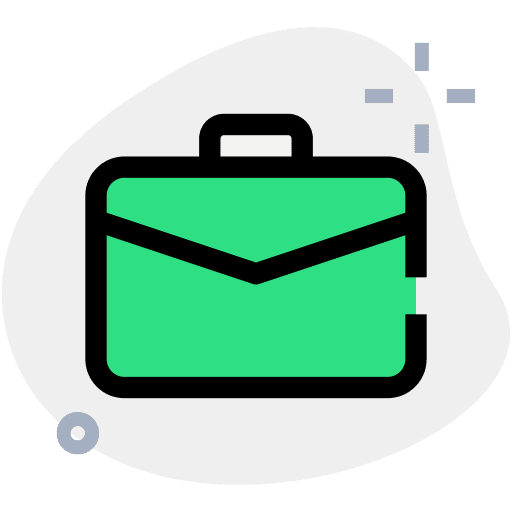 Suitcase business and finance businessman portfolio icon