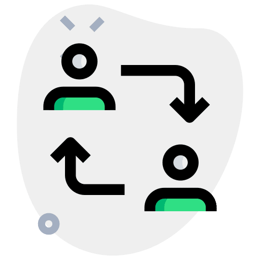 Switch conversion social media people icon