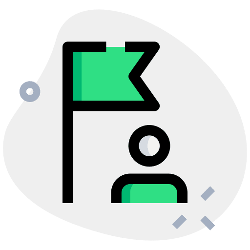 Milestone business goal finance icon