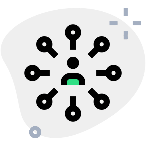 Networking boss user business icon