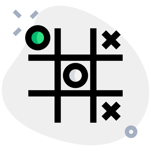 Tic tac toe entertainment circle hobbies and free time icon